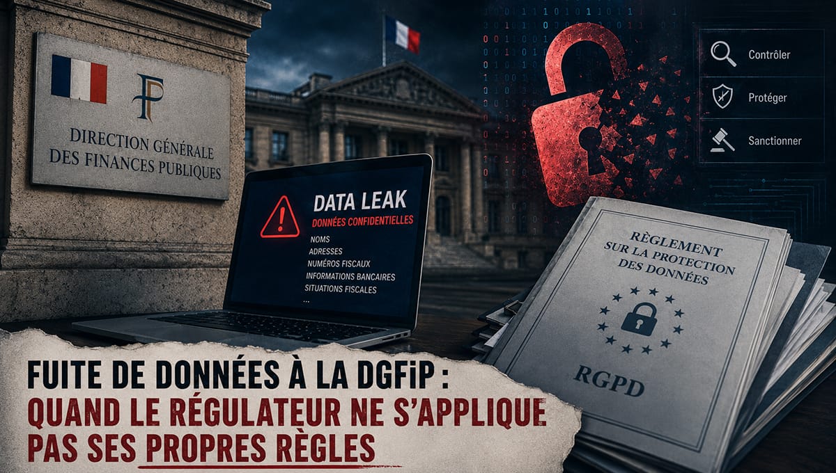 Fuite de données à la DGFiP : quand le régulateur ne s'applique pas ses propres règles